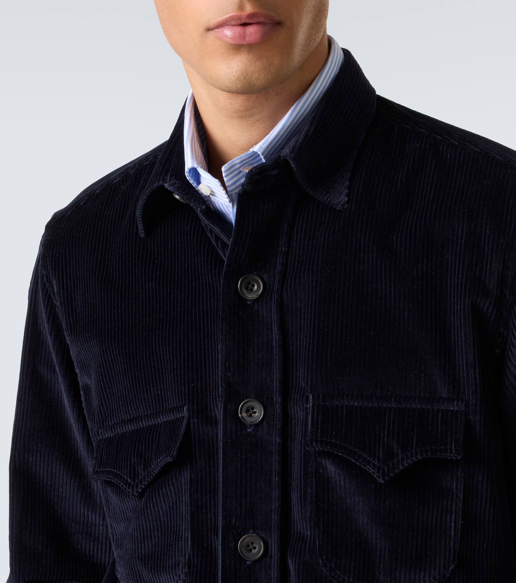 Cotton corduroy Western shirt - 7