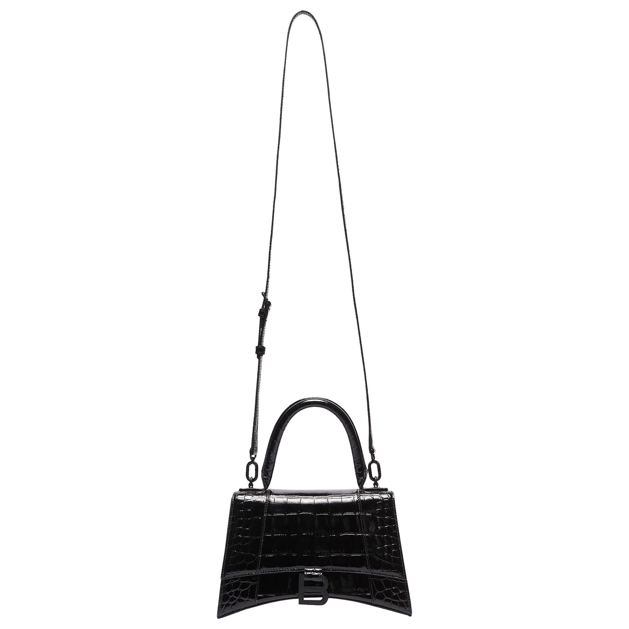 Balenciaga Hourglass Small Top Handle Bag 'Black' - 3
