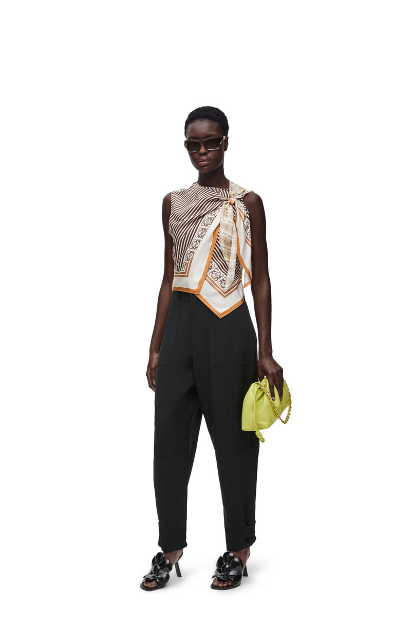 Loewe Cargo trousers in viscose and linen outlook