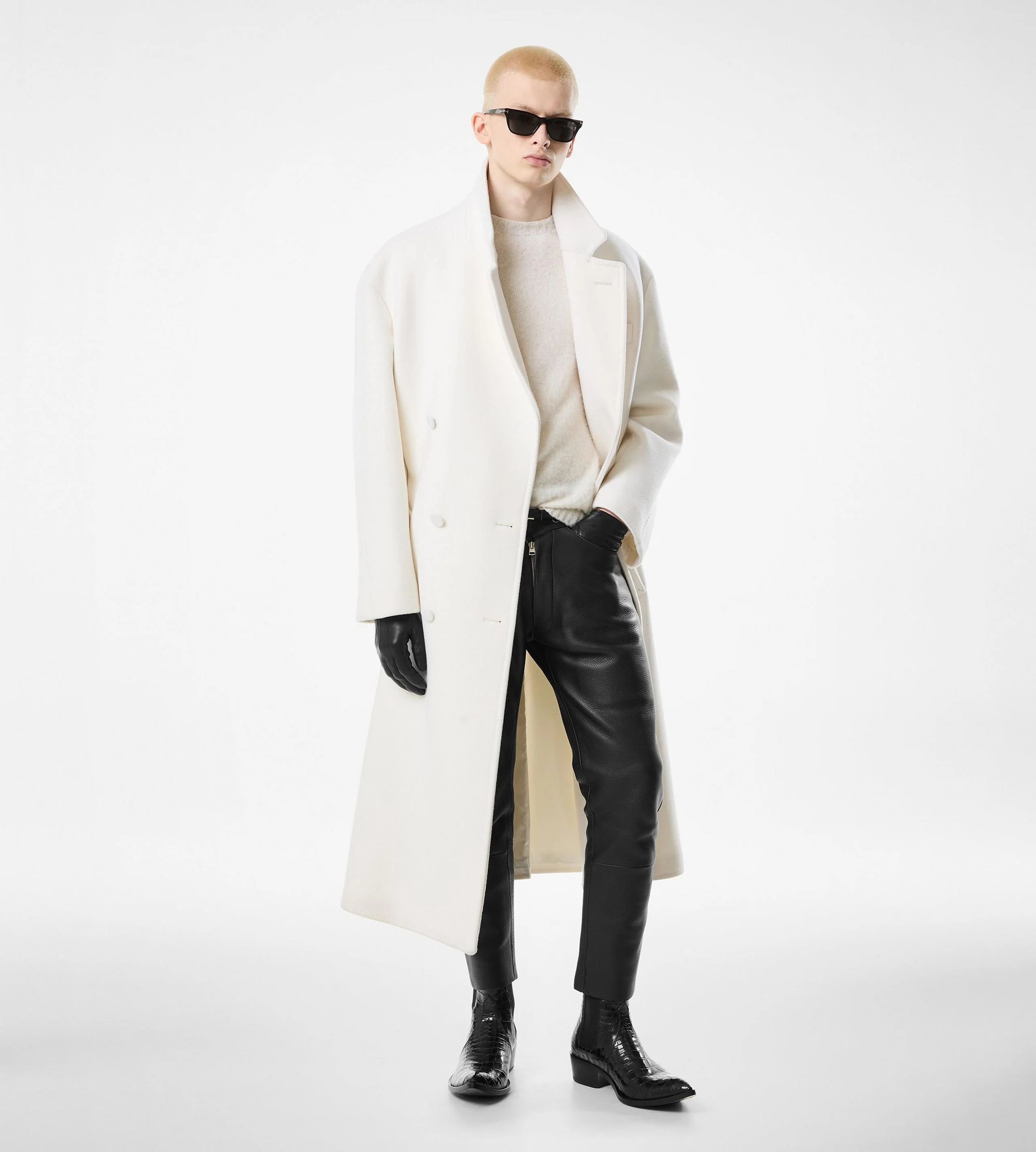 DOUBLE SPLITTABLE CASHMERE OVERCOAT - 1