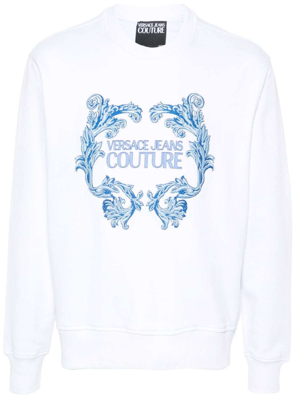 logo-print cotton sweatshirt - 1