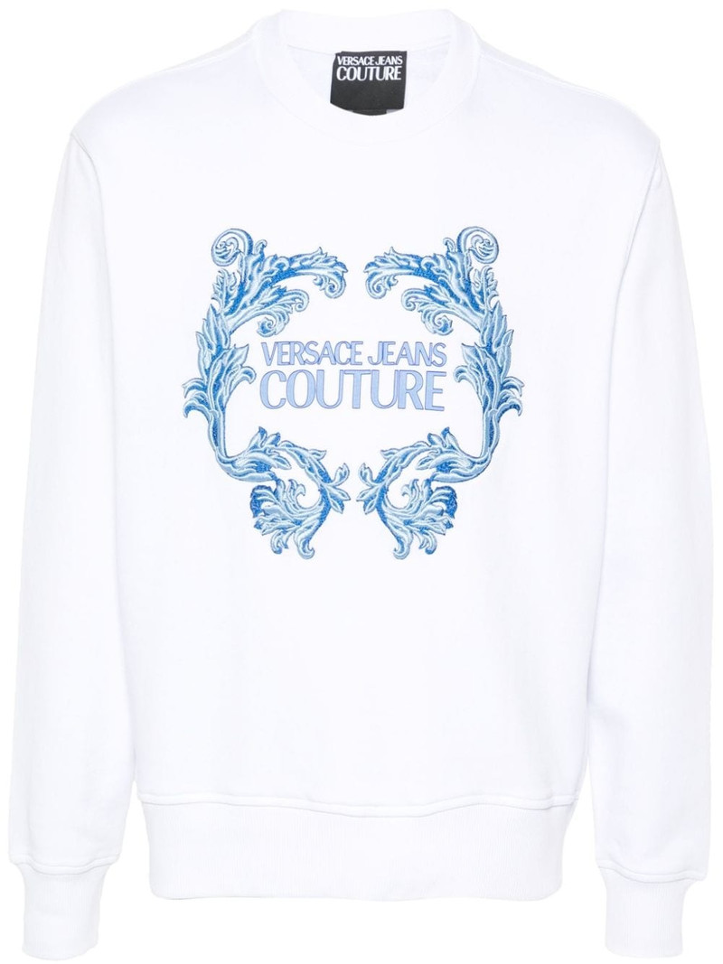 logo-print cotton sweatshirt 1