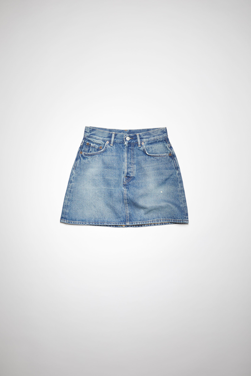 Denim mini skirt - Mid Blue 1