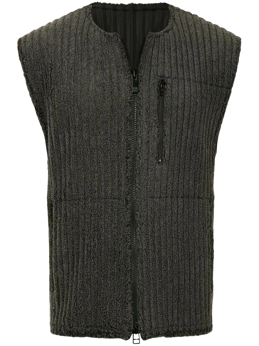 pleated vest - 1