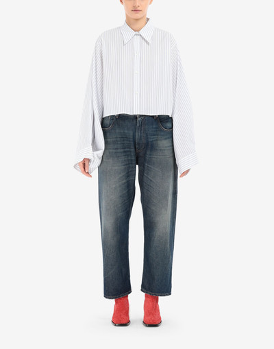 MM6 Maison Margiela Cropped asymmetric shirt outlook