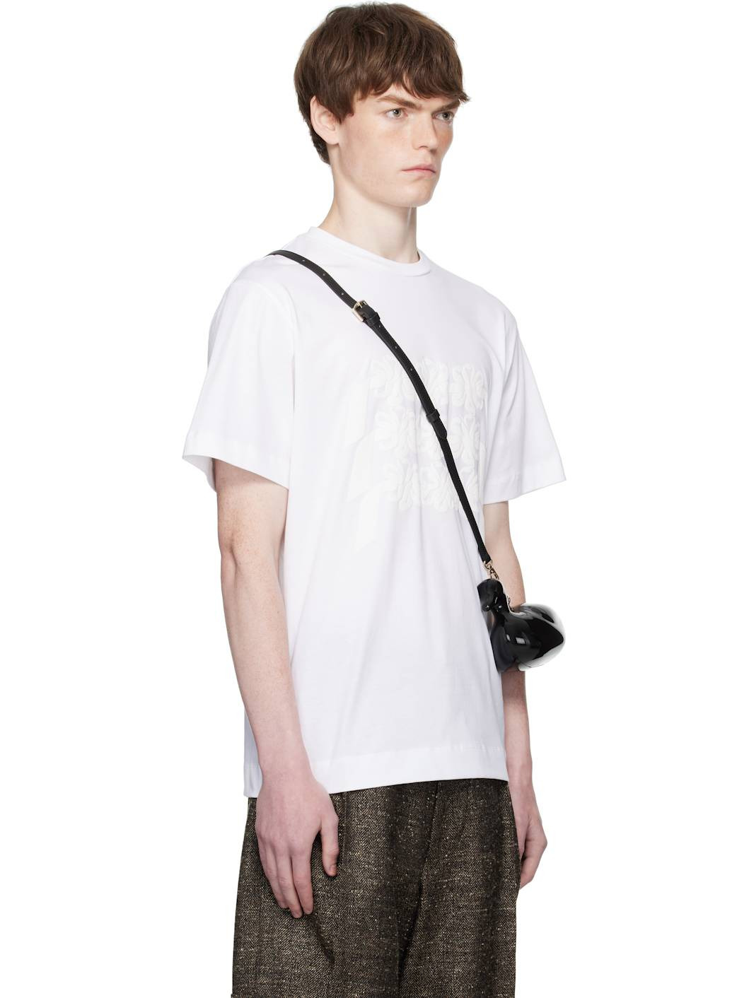 White Ribbon Daisy Chain Print T-shirt - 2