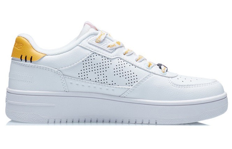 (WMNS) Li-Ning Classic Skateboarding x Disney 'White Yellow Daisy' AGCS146-2 - 2