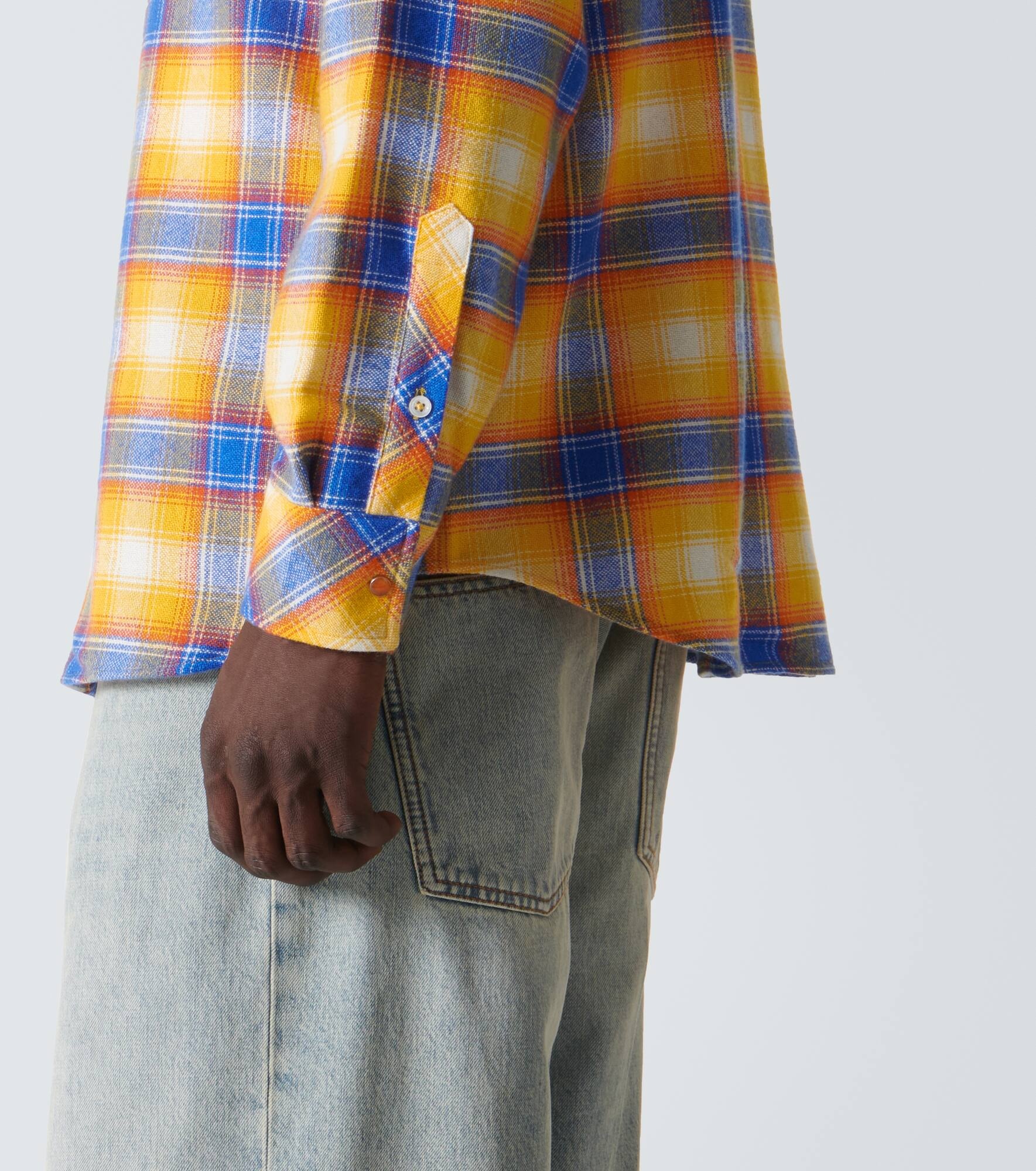 Tartan cashmere shirt - 6