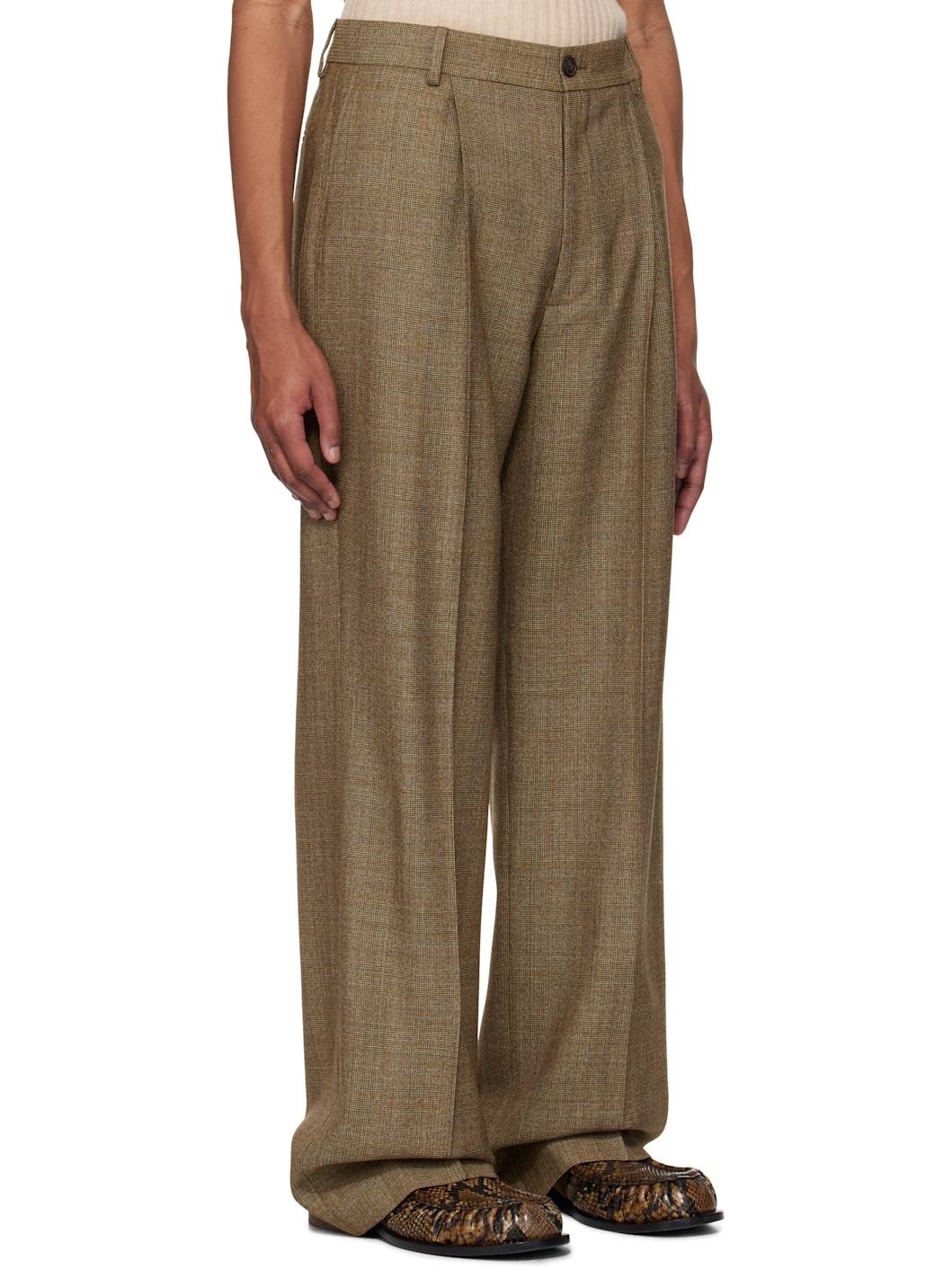 Beige Creased Trousers - 2