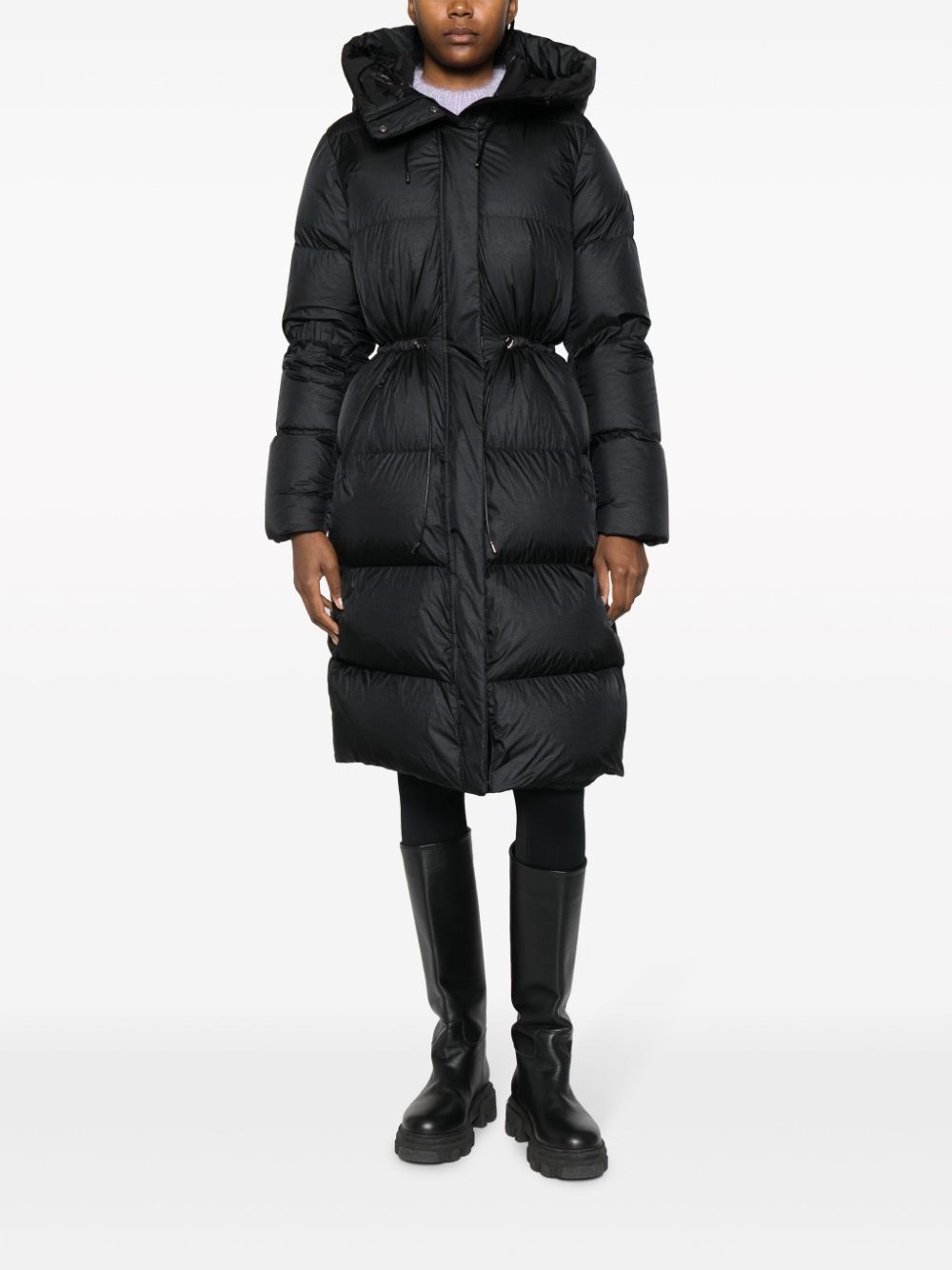 padded down hooded jacket - 2