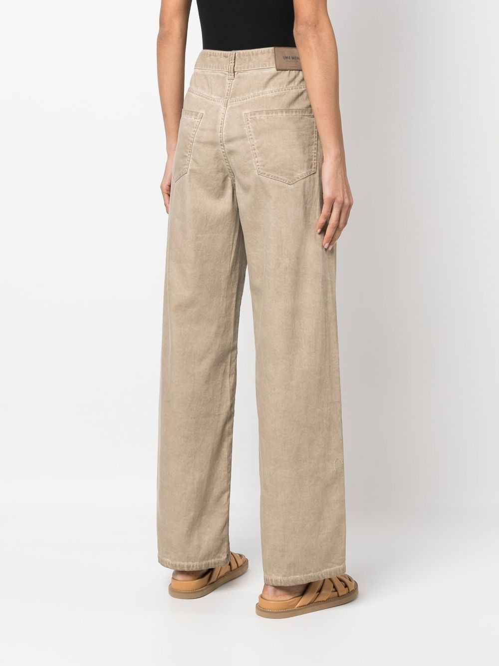 high-waisted straight-leg jeans - 4