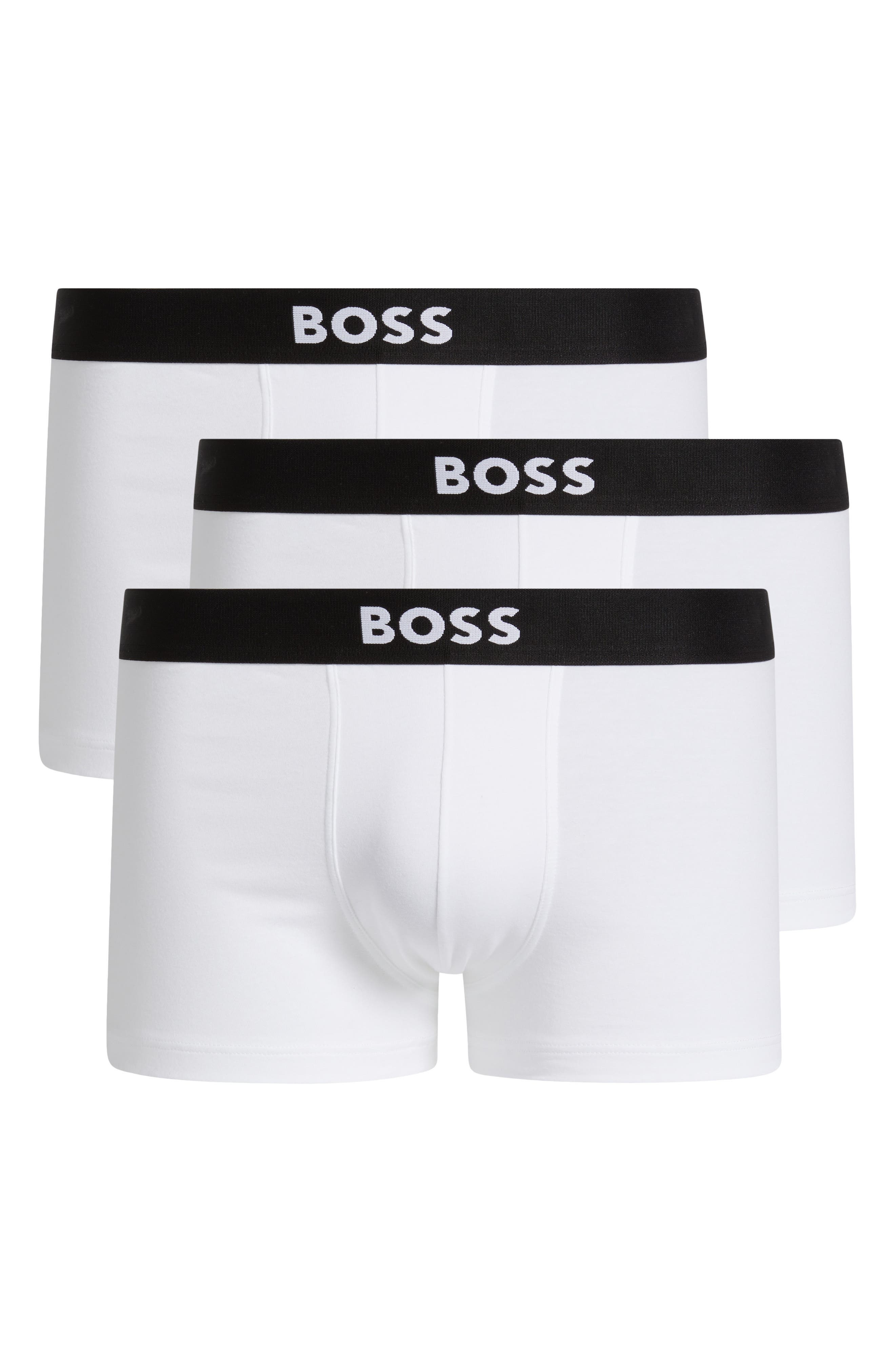BOSS 3-Pack ONE Stretch Cotton Trunks in White at Nordstrom - 6