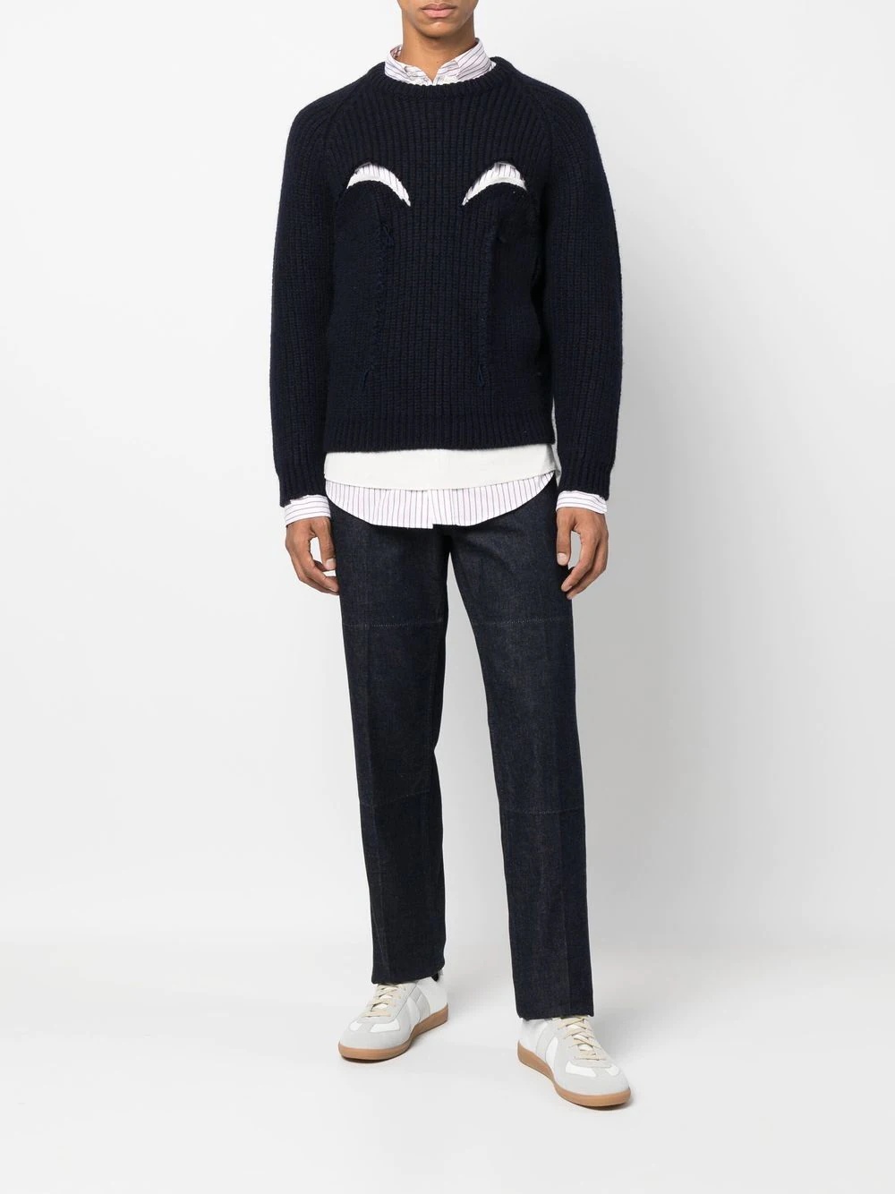 chunky-knit cut-out jumper - 2