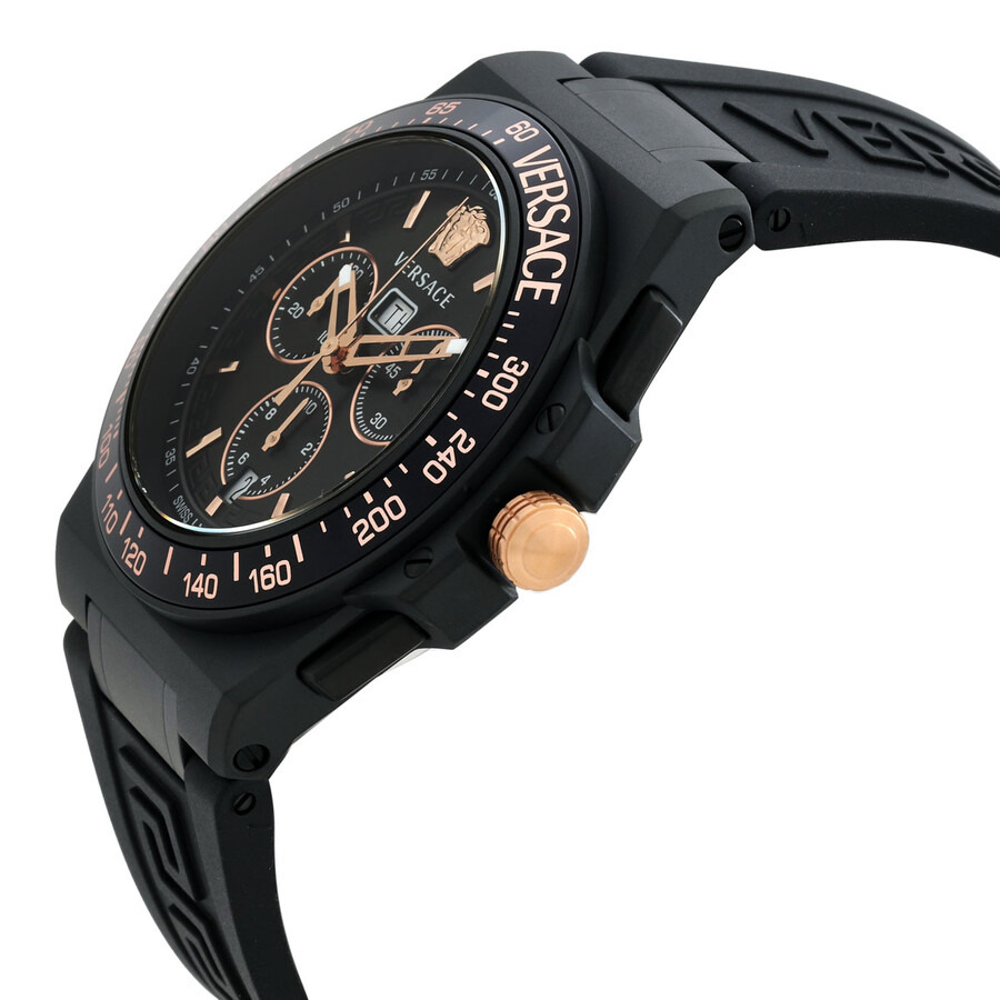 Versace Greca Extreme Chronograph Quartz Black Dial Men's Watch VE7H00323 - 2