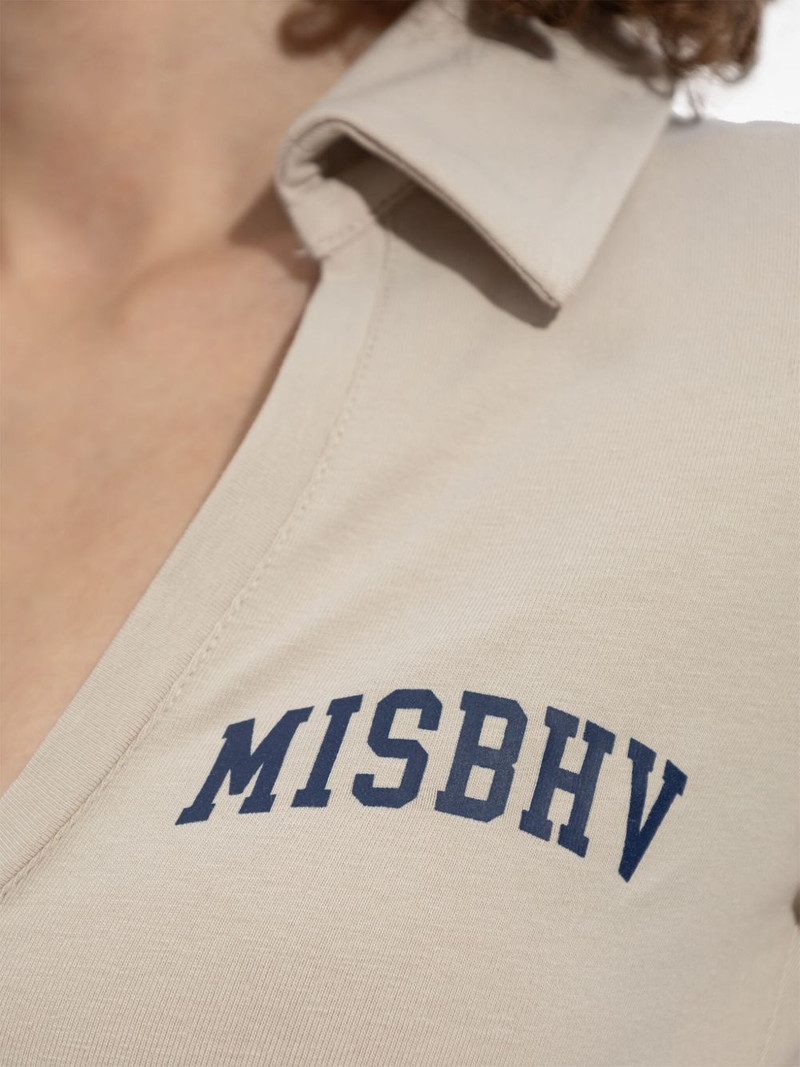 Varsity V-neck polo top 4