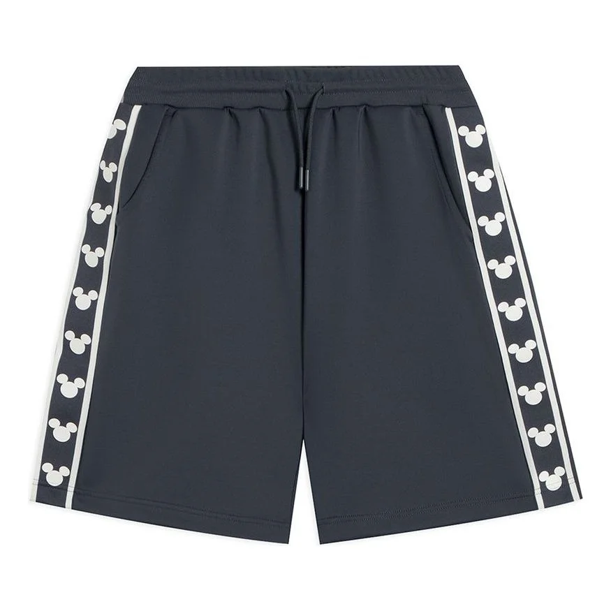 Li-Ning x Disney Graphic Striped Shorts 'Dark Grey' AKSR531-8 - 1