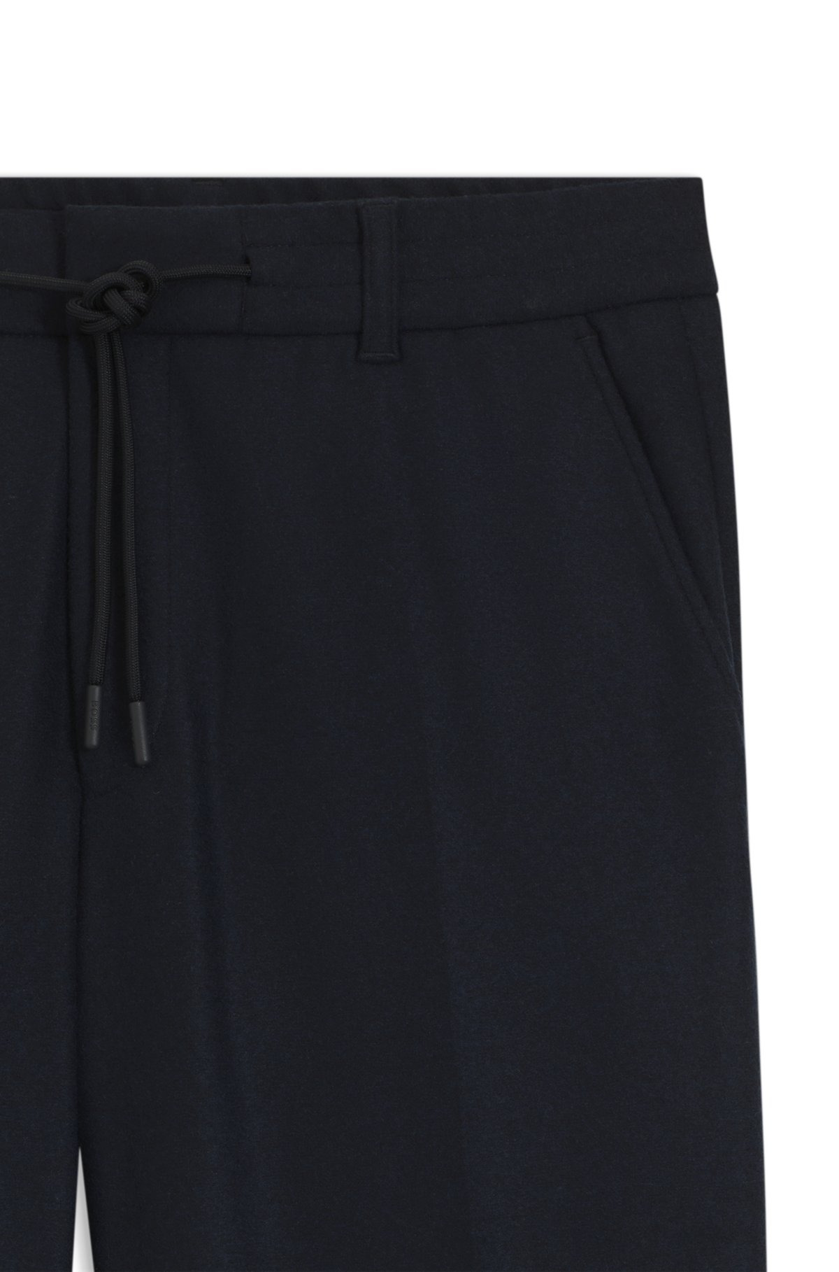 TAPERED-FIT TROUSERS IN BRUSHED STRETCH FLANNEL - 2