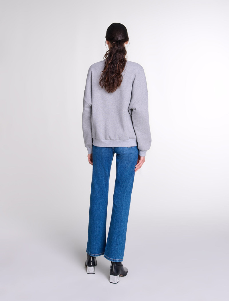 Paris heart patch sweatshirt 4