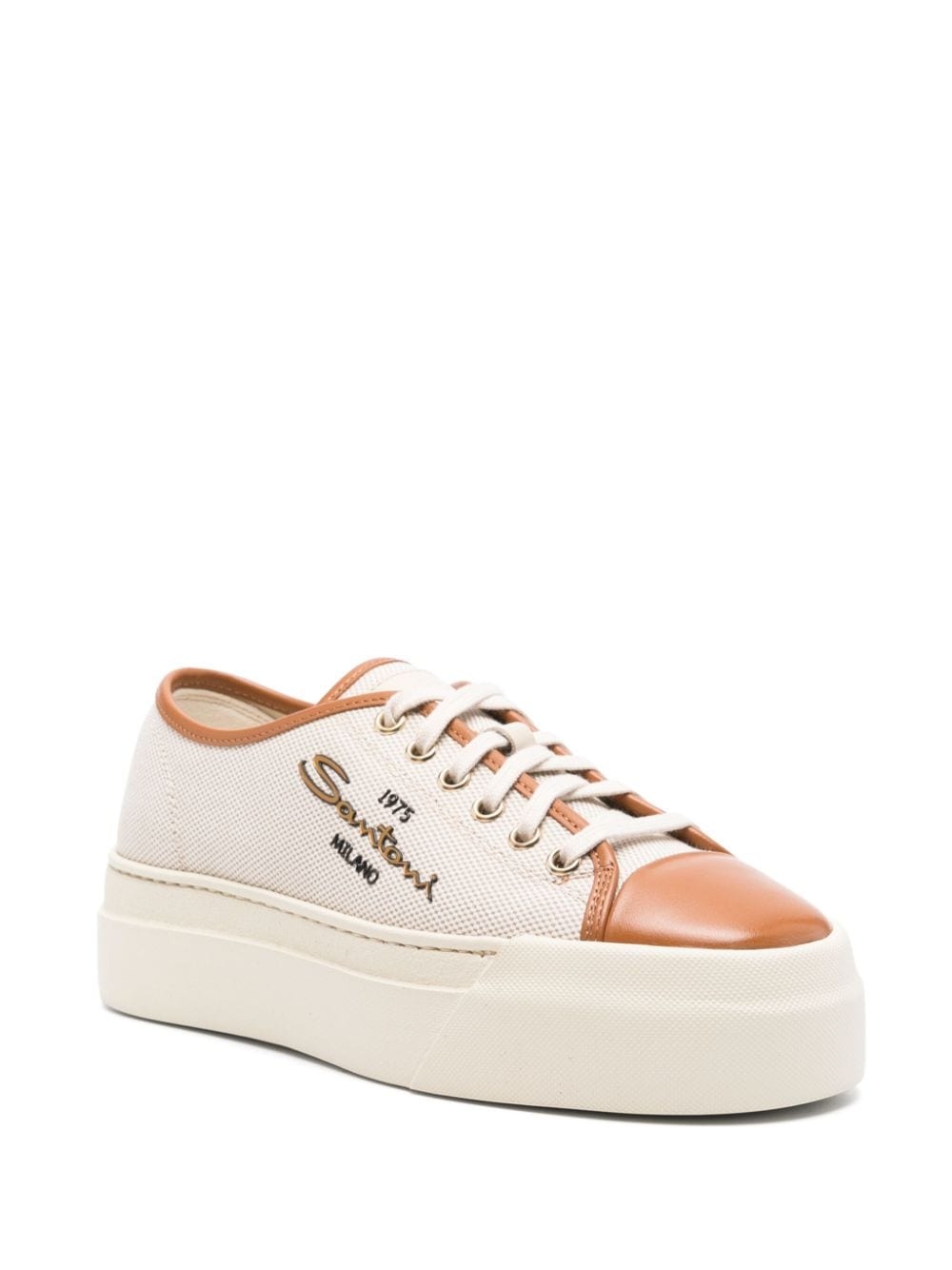 canvas platform sneakers - 2