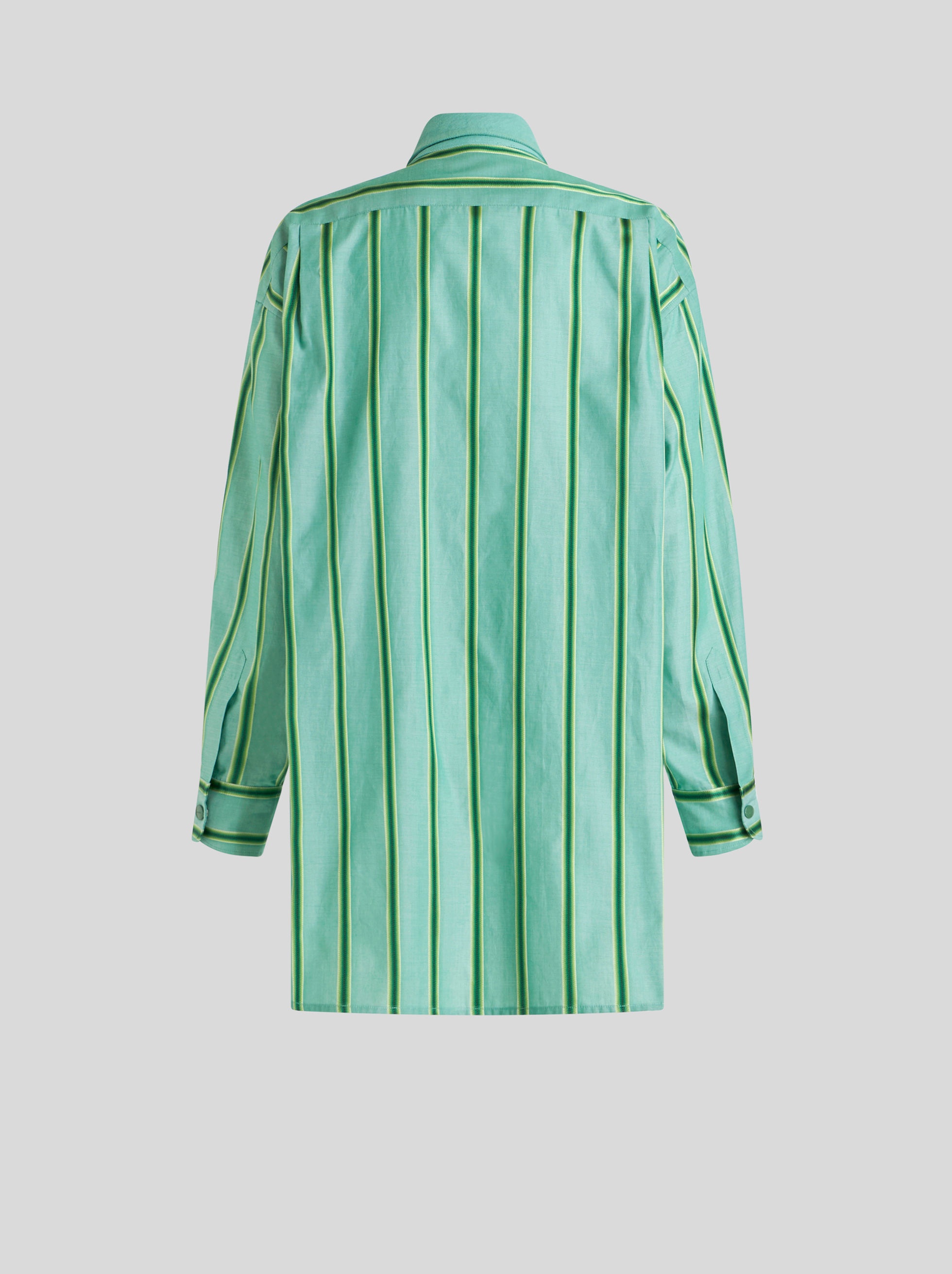 STRIPED SHIRT DRESS WITH PEGASO LOGO - 6