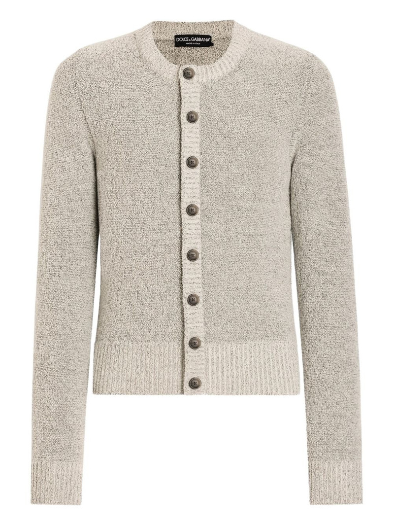button-front textured cardigan 1