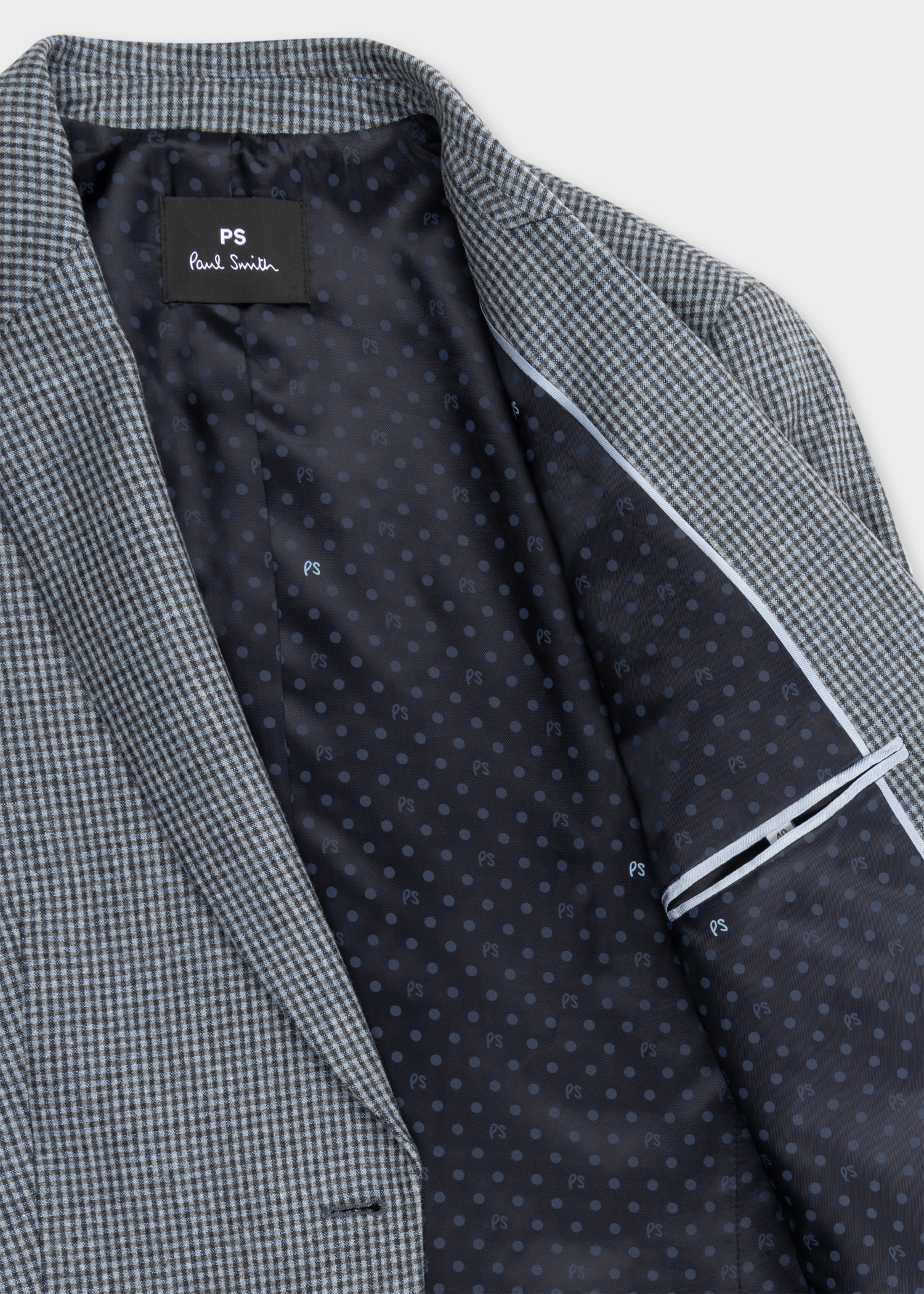 Wool-Blend Micro Check Suit - 4