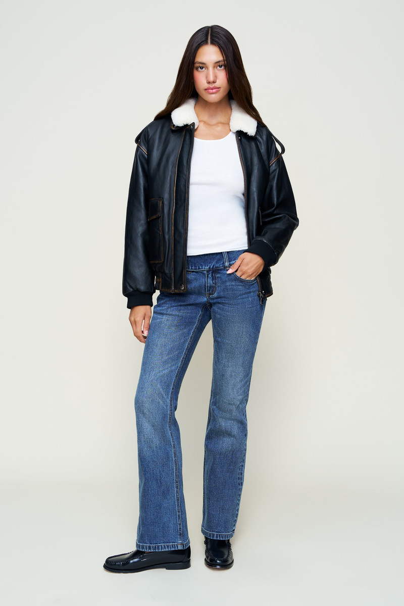 GUIZIO HUGO VINTAGE LEATHER BOMBER outlook