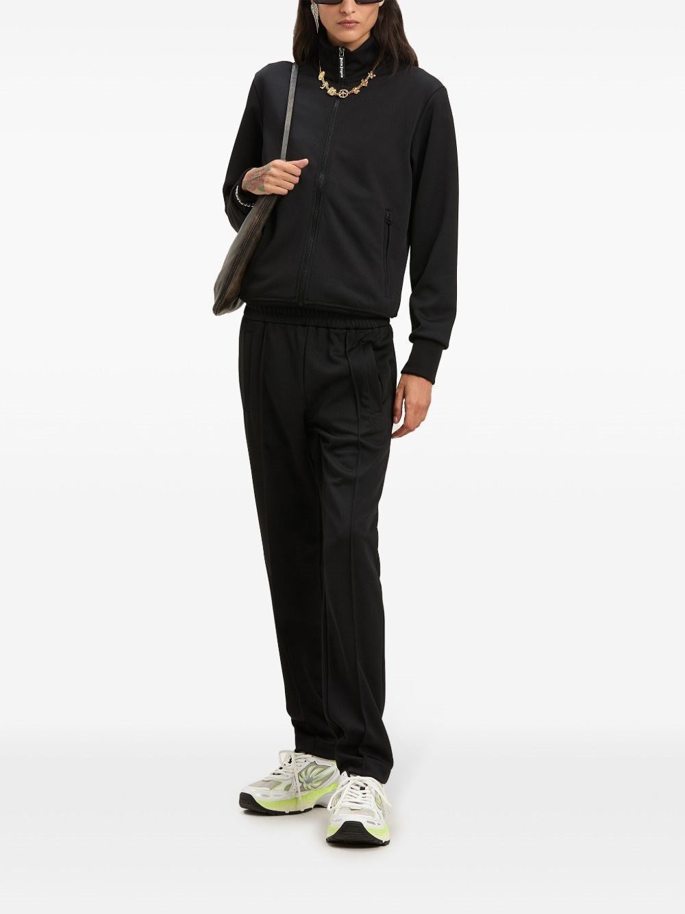 Track jacket with Curved logo - 4
