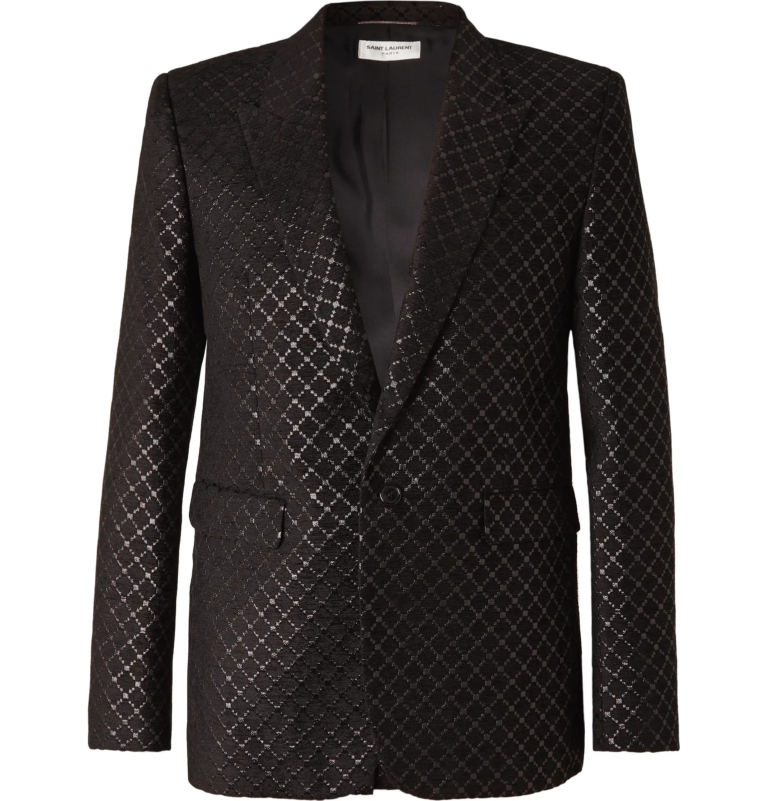 Metallic Jacquard Blazer - 1