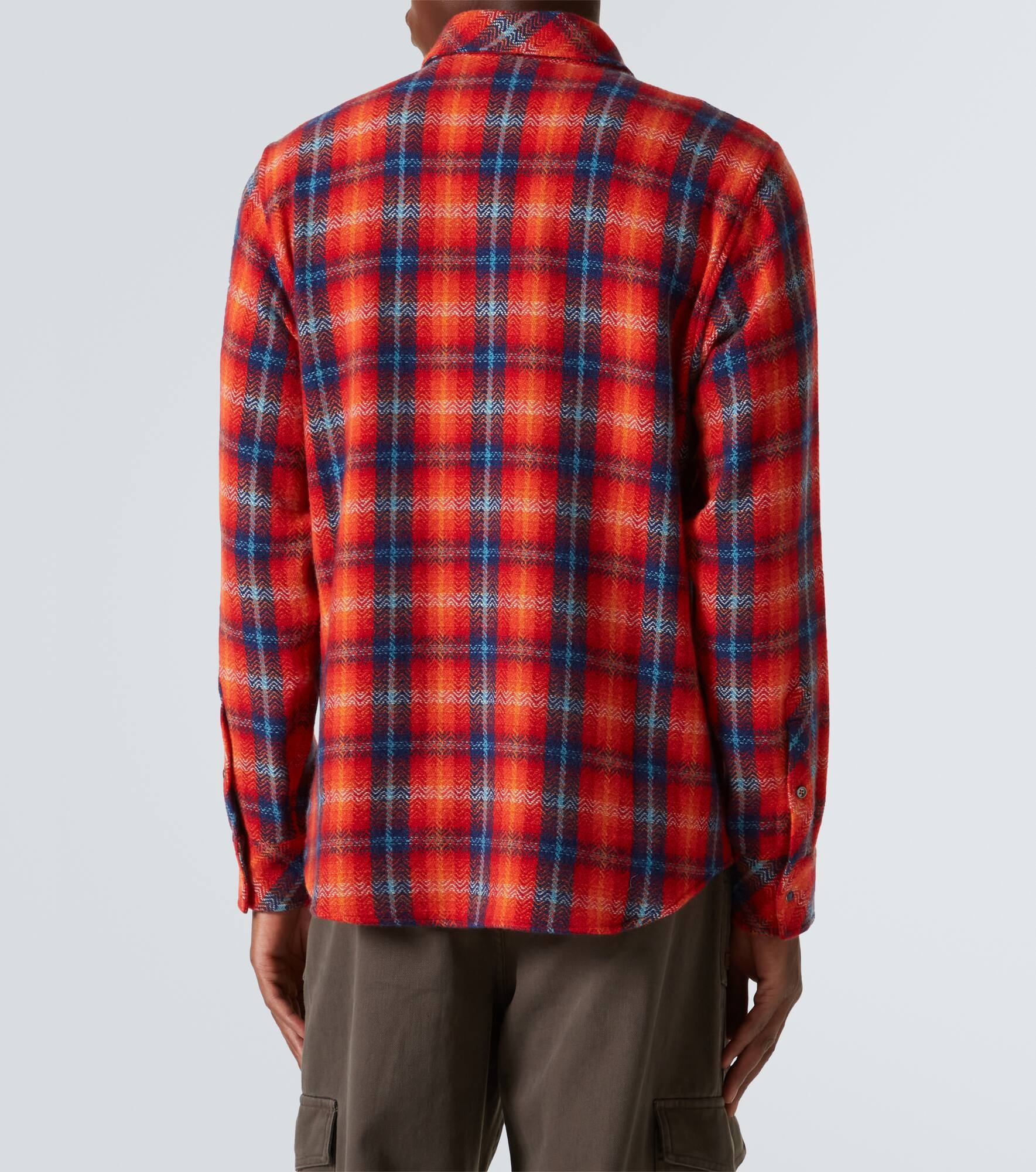 Checked cashmere shirt - 4