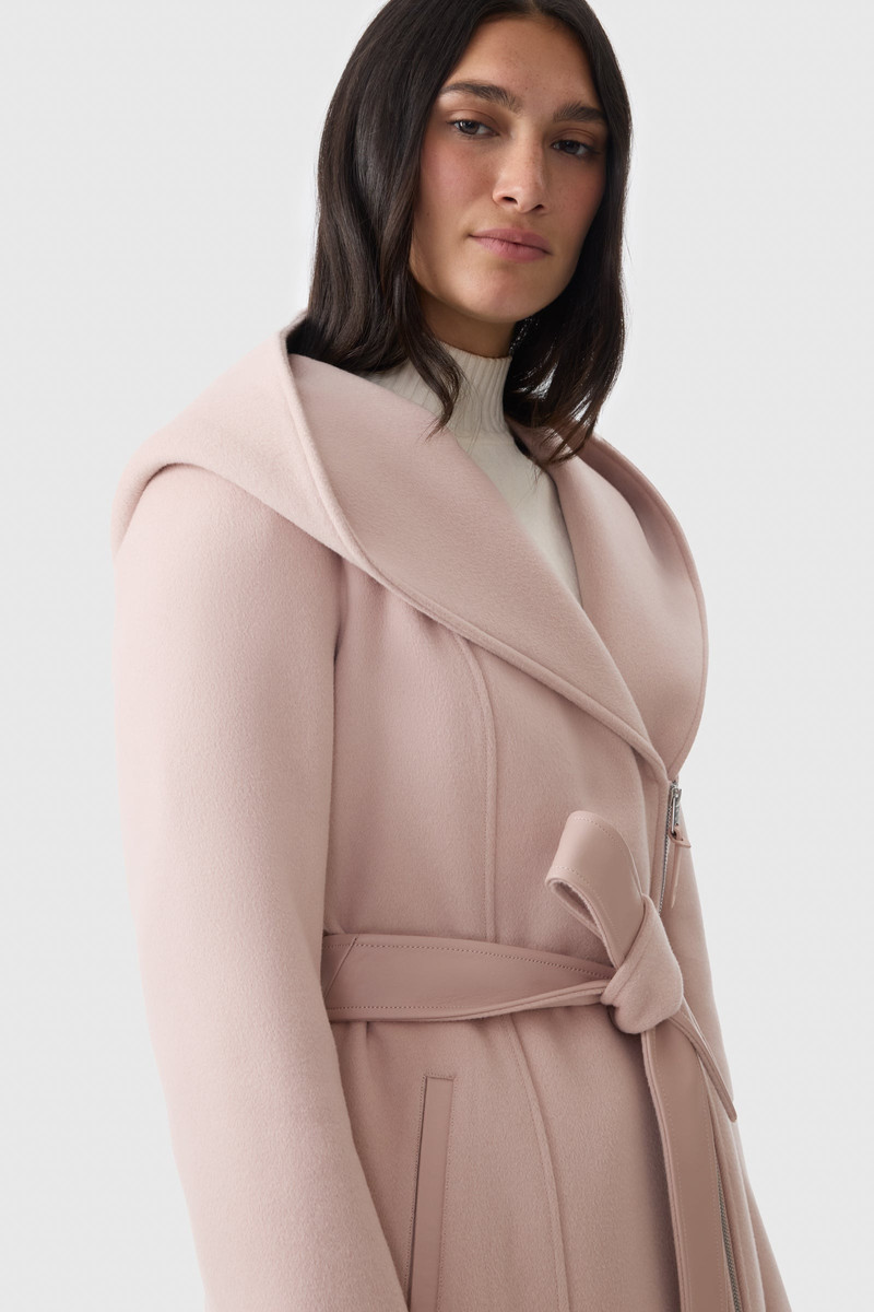 SHIA-SLB 2-in-1 double-face wool coat with removable bib 8