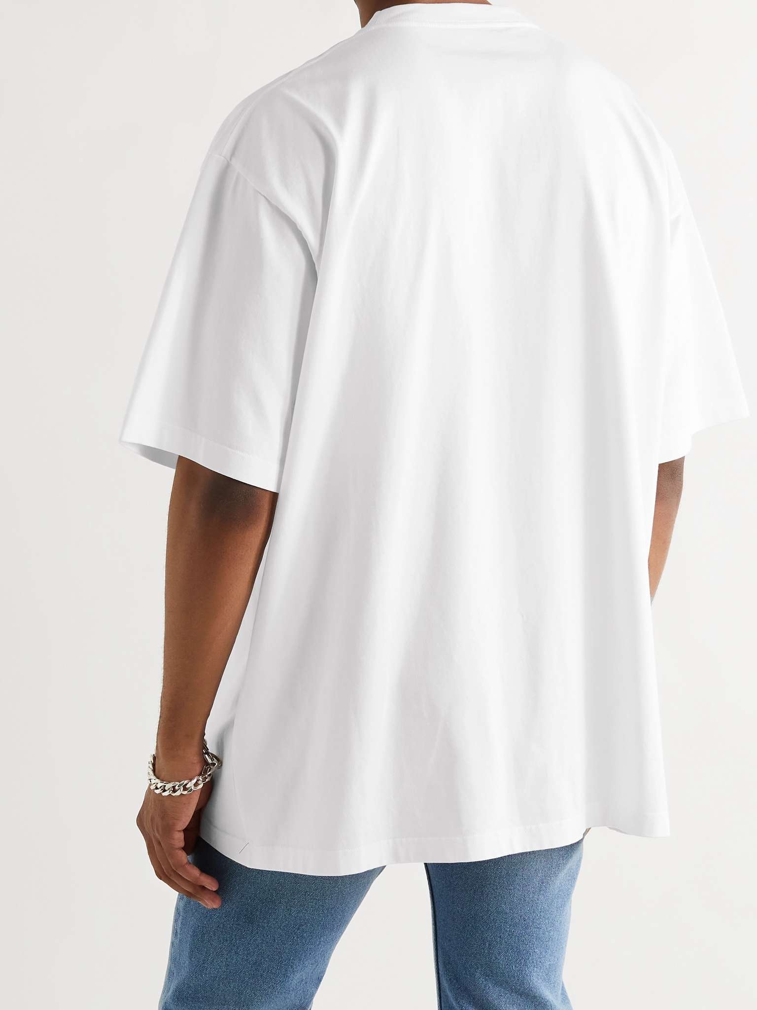 Oversized Printed Cotton-Jersey T-Shirt - 4