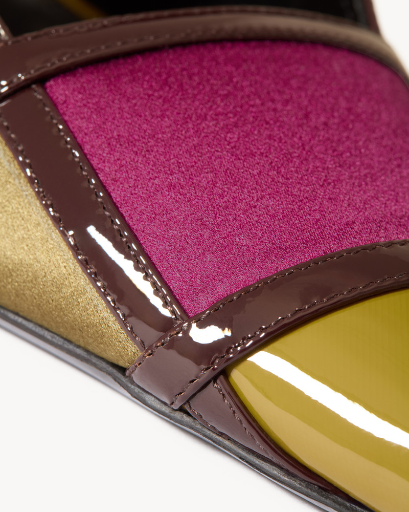 JAZZ SLINGBACK PUMPS IN SATIN CREPE AND PATENT LEATHER 4