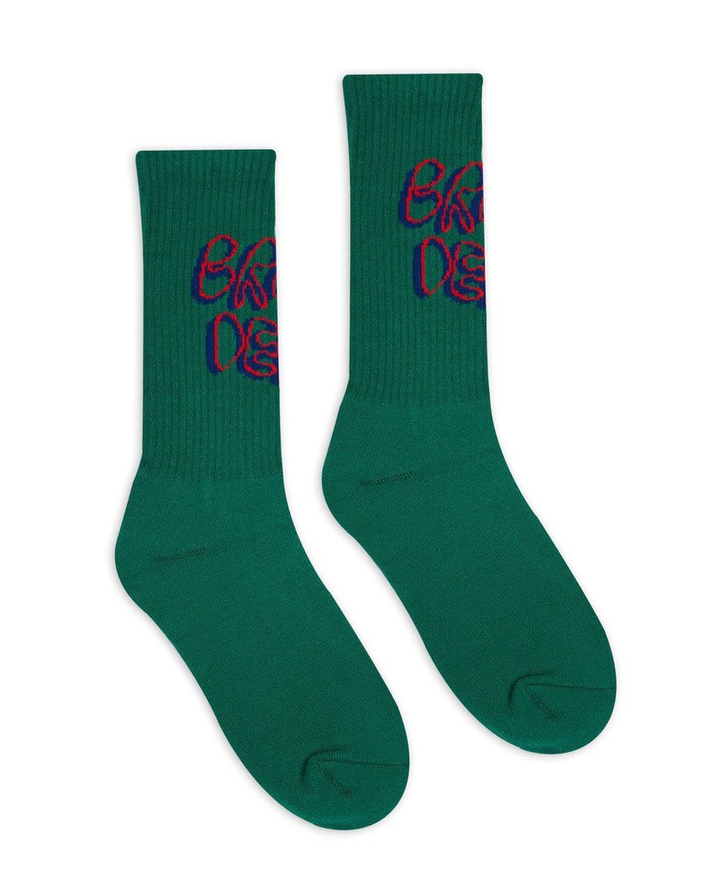 BRAIN DEAD Bd Stringy Socks - Green outlook