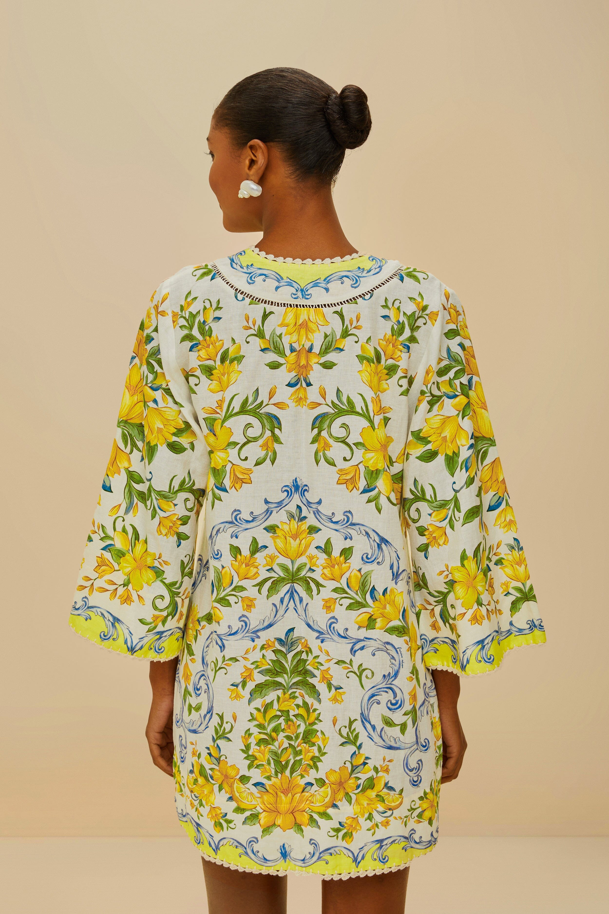 Off-White Sicily Lenzing™ Ecovero™ Euroflax™ Mini Dress - 4