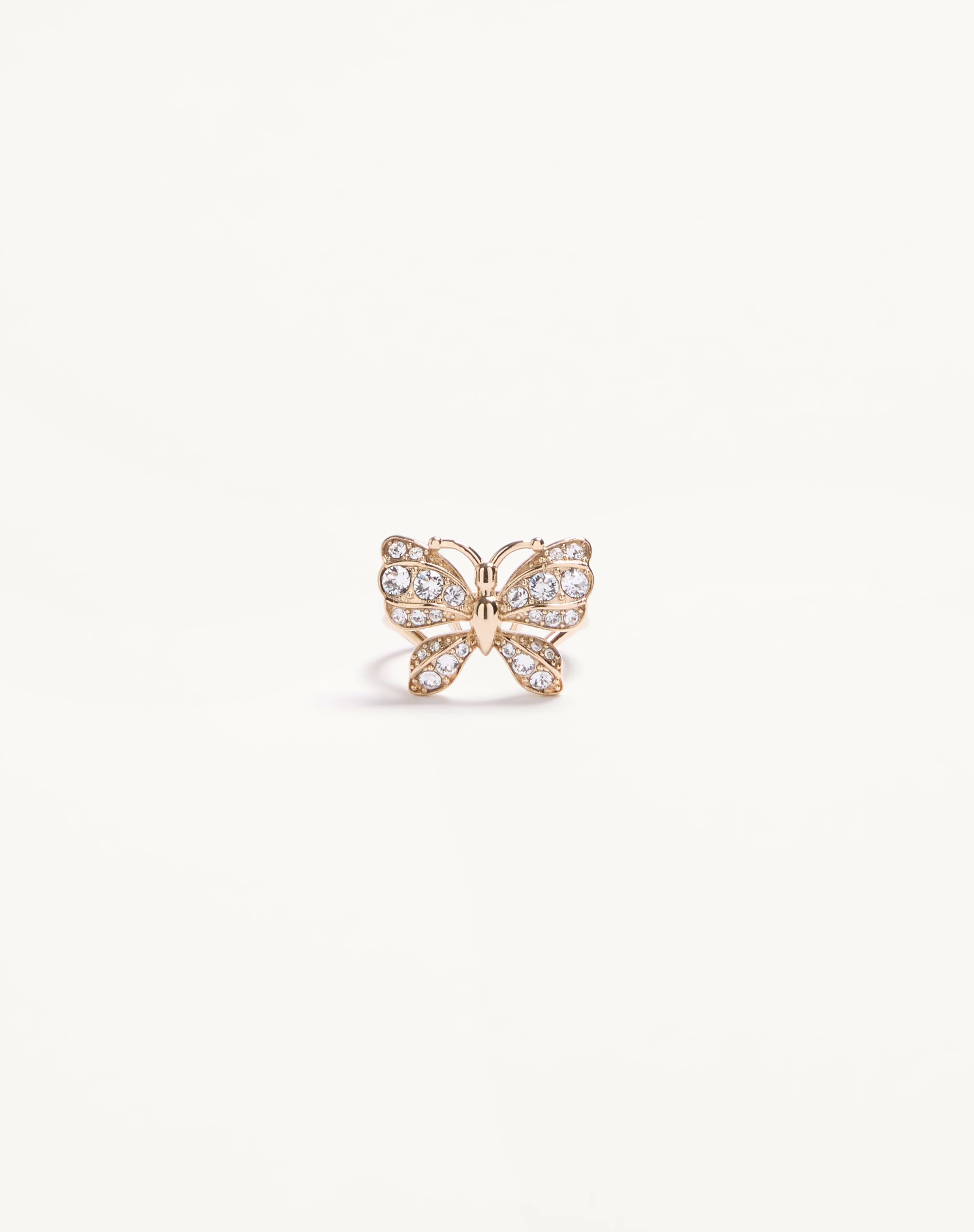 FLUTTERBY RING IN METAL AND SWAROVSKI® CRYSTALS - 1