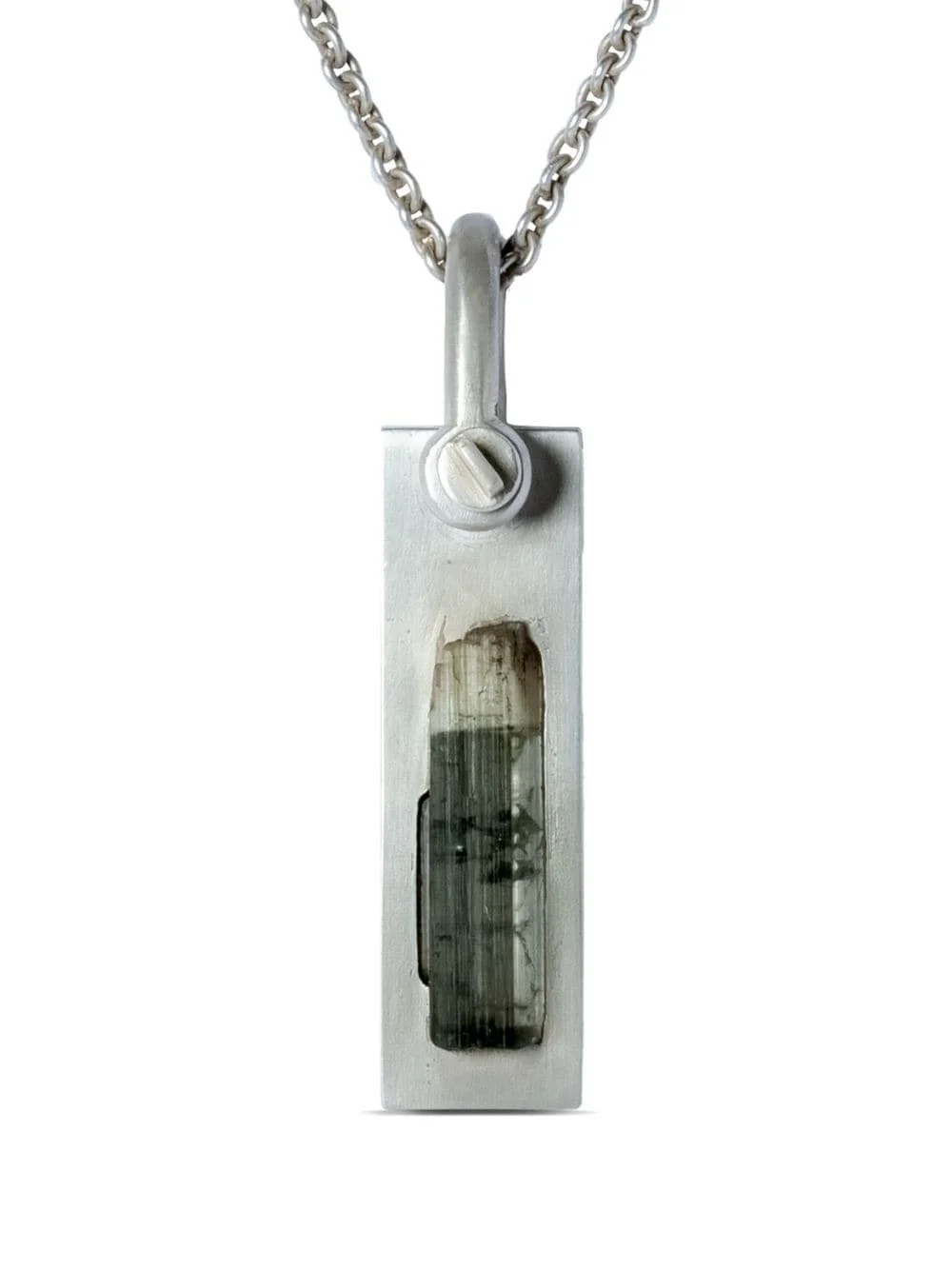 Plate verdelite pendant necklace - 1