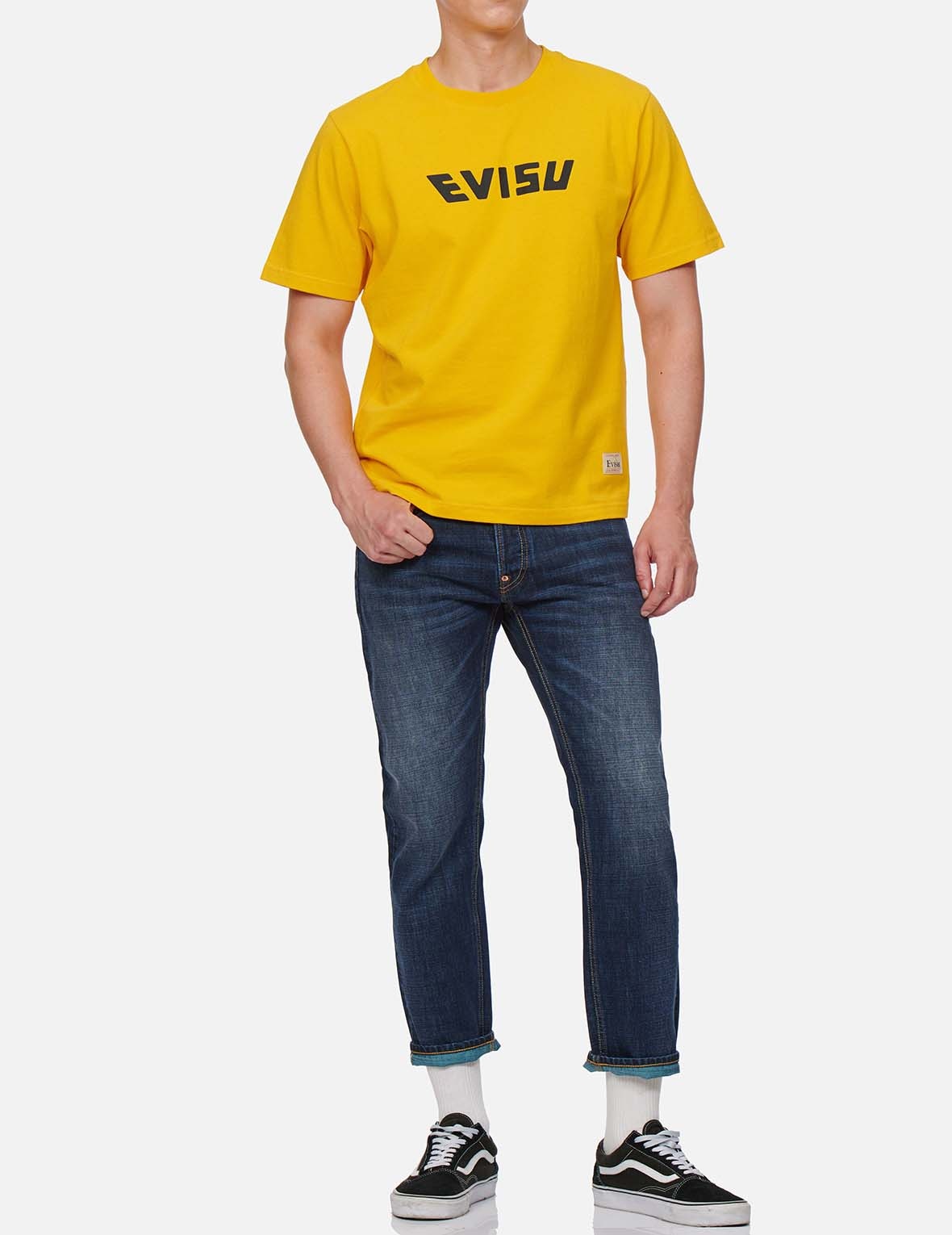 DARUMA AND LOGO CROPPED SLIM STRAIGHT FIT JEANS #2010 - 6