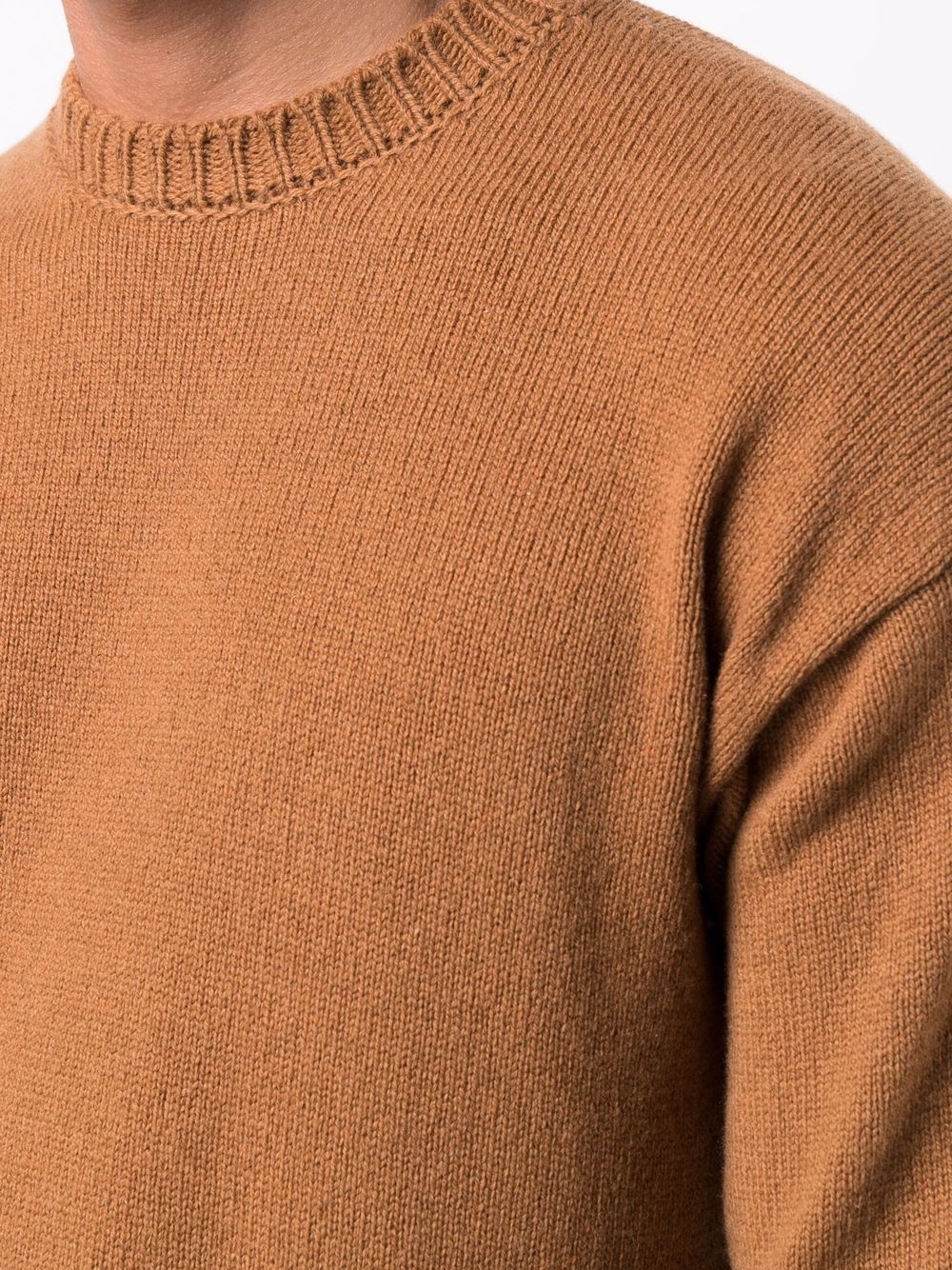 wool-cashmere crewneck jumper - 5