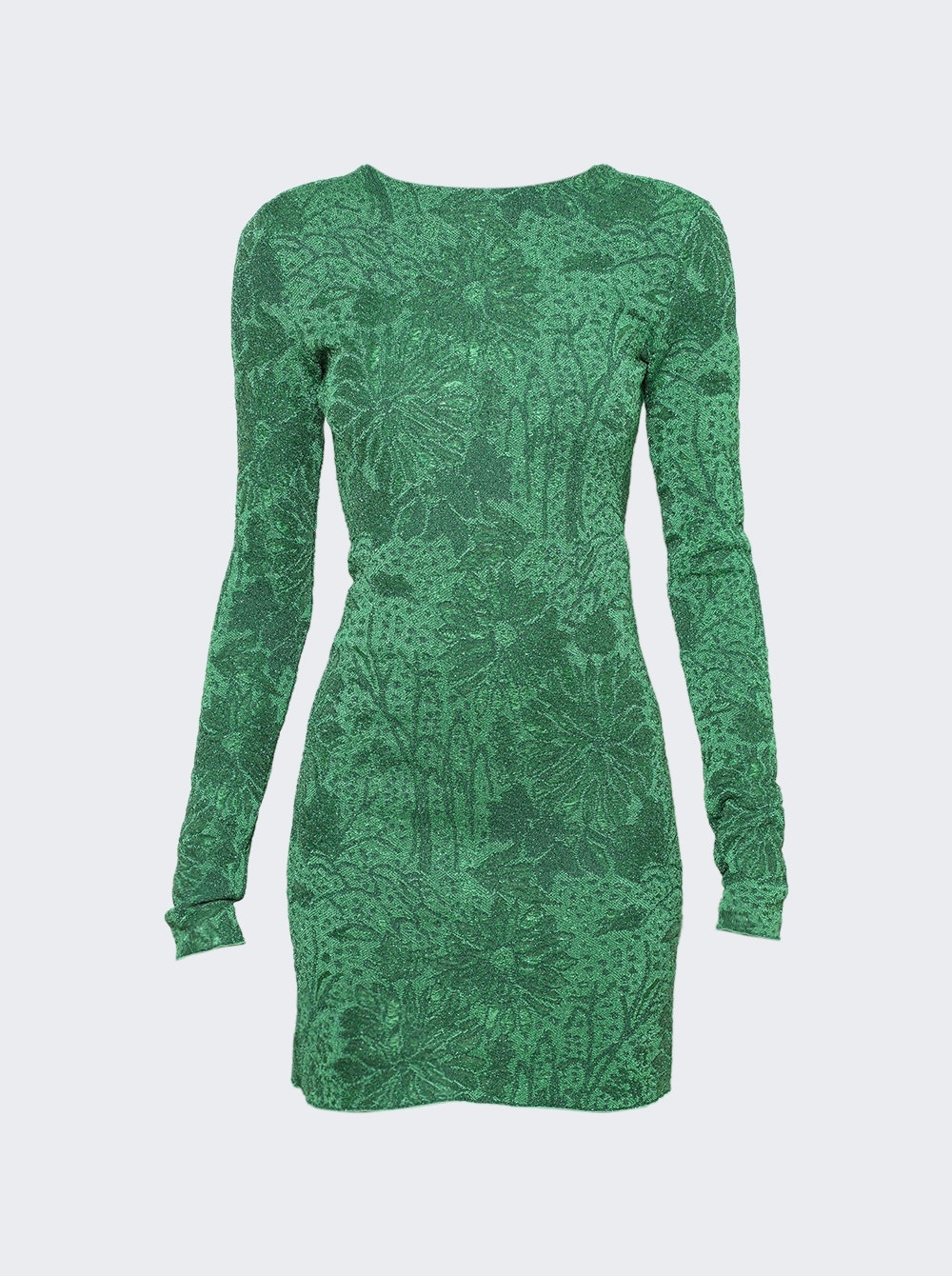 Fitted Hight Neck Dress Absinthe Green - 1