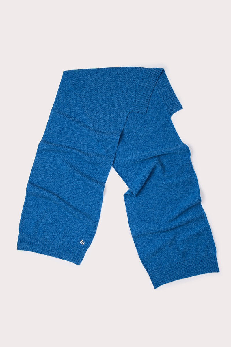 BY FAR Collar Scarf Deep Blue Wool outlook