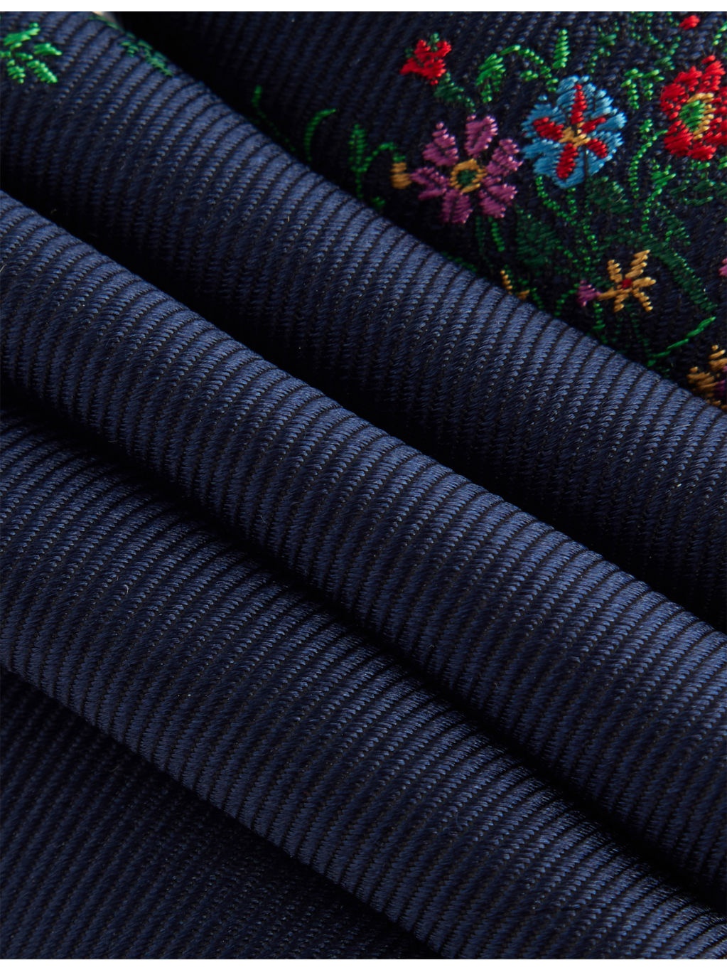 Jacquard-Flower Silk Tie - 2