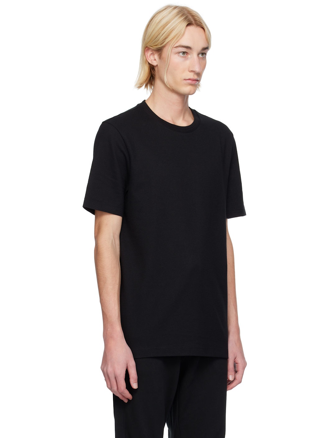 Black Jacquard T-shirt - 2