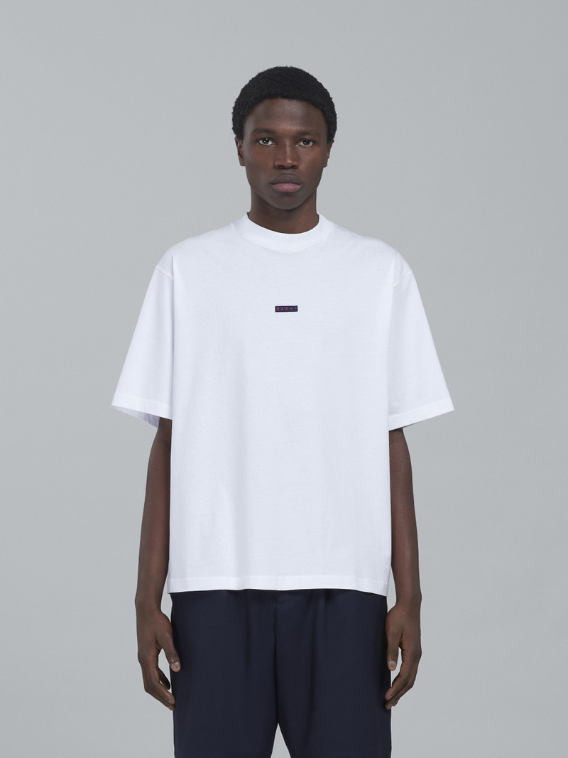 Marni WHITE BIO COTTON JERSEY T-SHIRT outlook