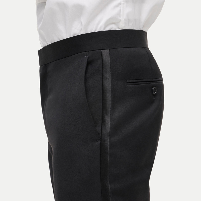 Ludlow Slim-fit tuxedo pant in Italian wool 6
