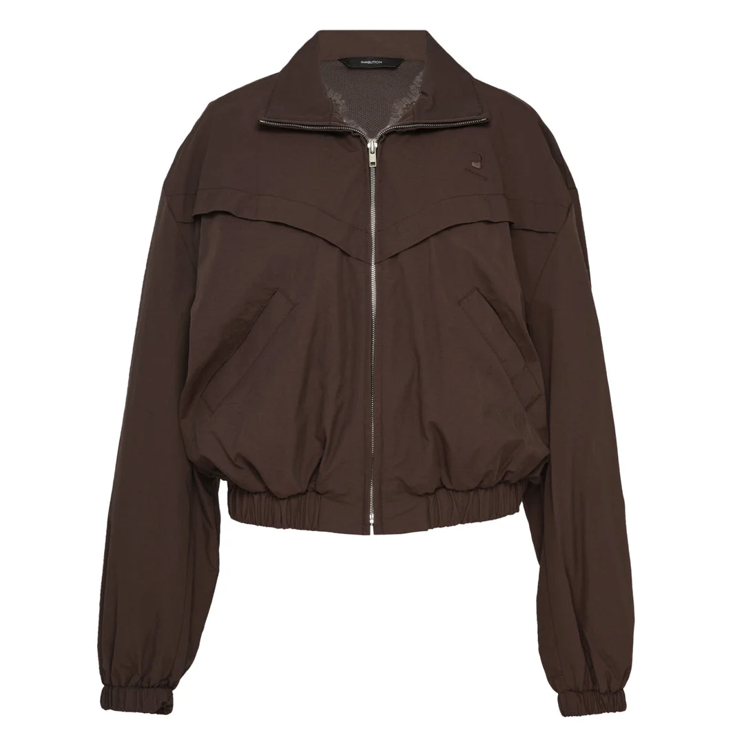 Brown Hybrid Wind Breaker Jacket - 1