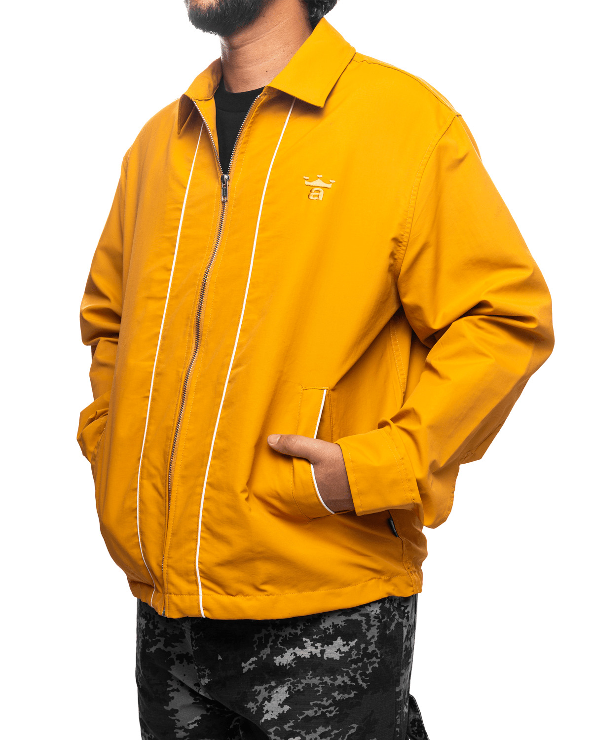 Classic Logo Coaches Jacket Gold - 5