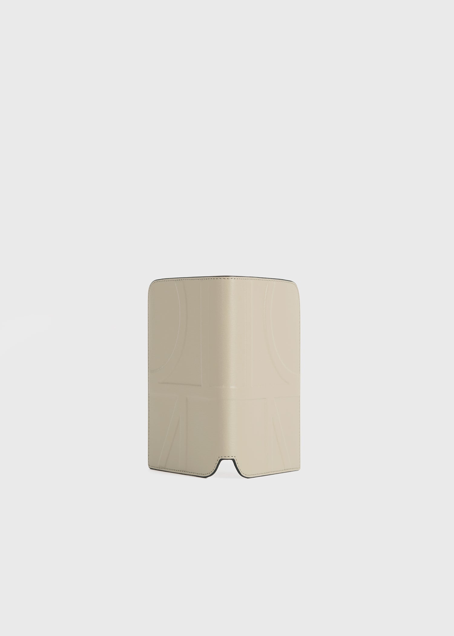 Monogram leather passport holder fawn - 3