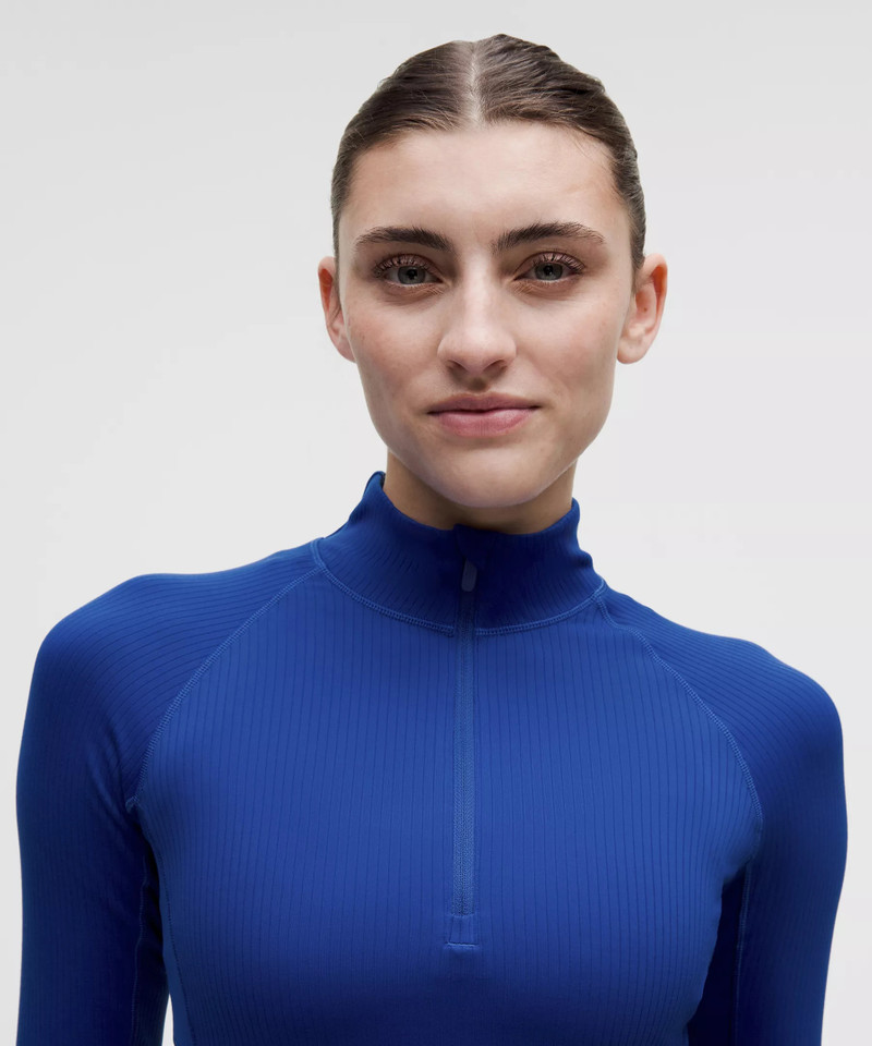 It's Rulu Ribbed Cropped Half Zip *Updated 4
