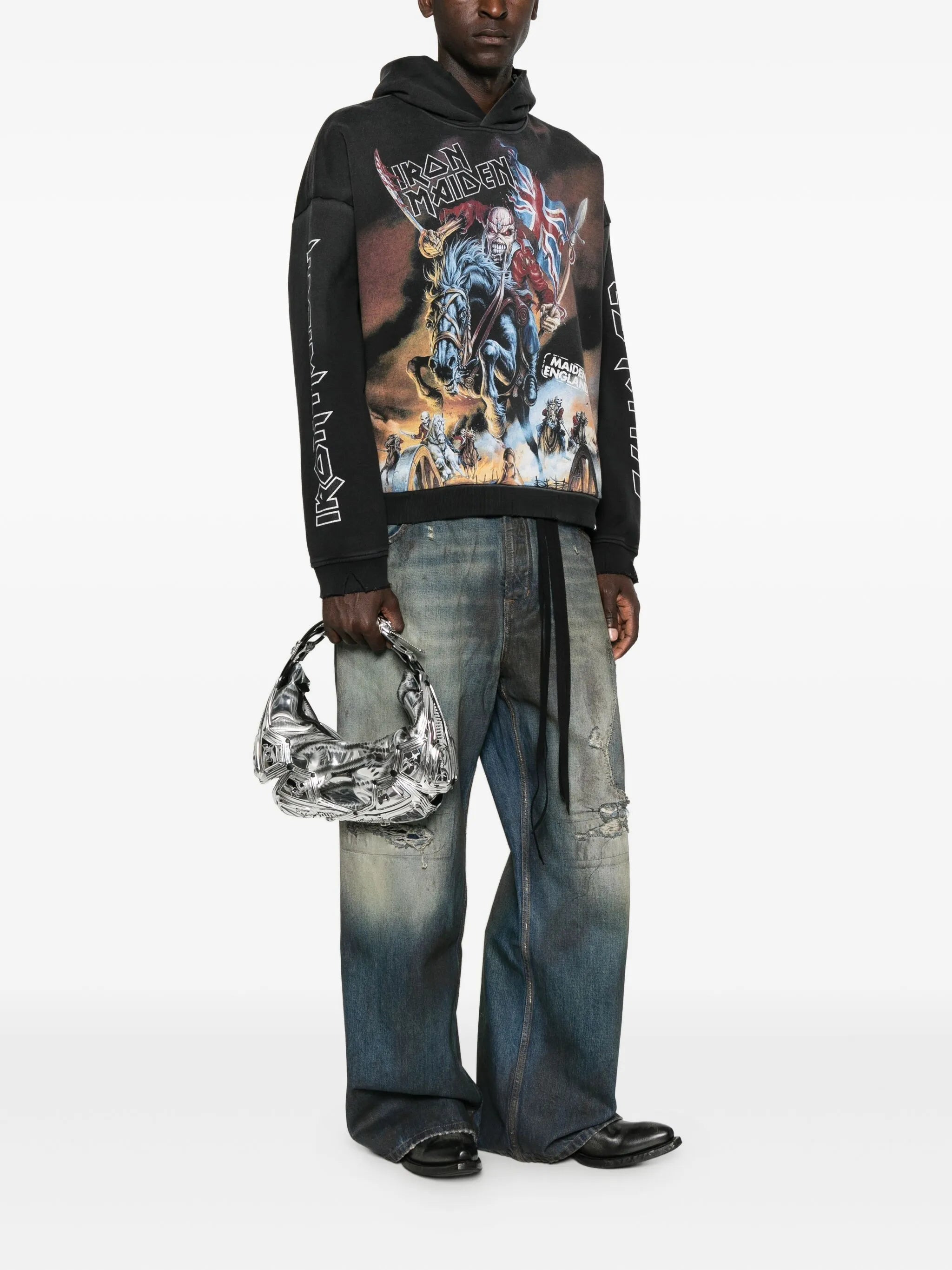 Innerraum Metallic-effect Top-zip Shoulder Bag - 5